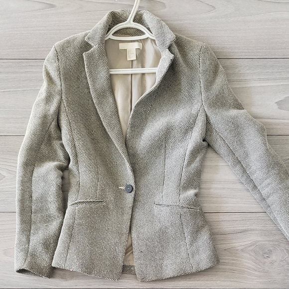Trendy One Button Textured Blazer - Picture 1 of 1